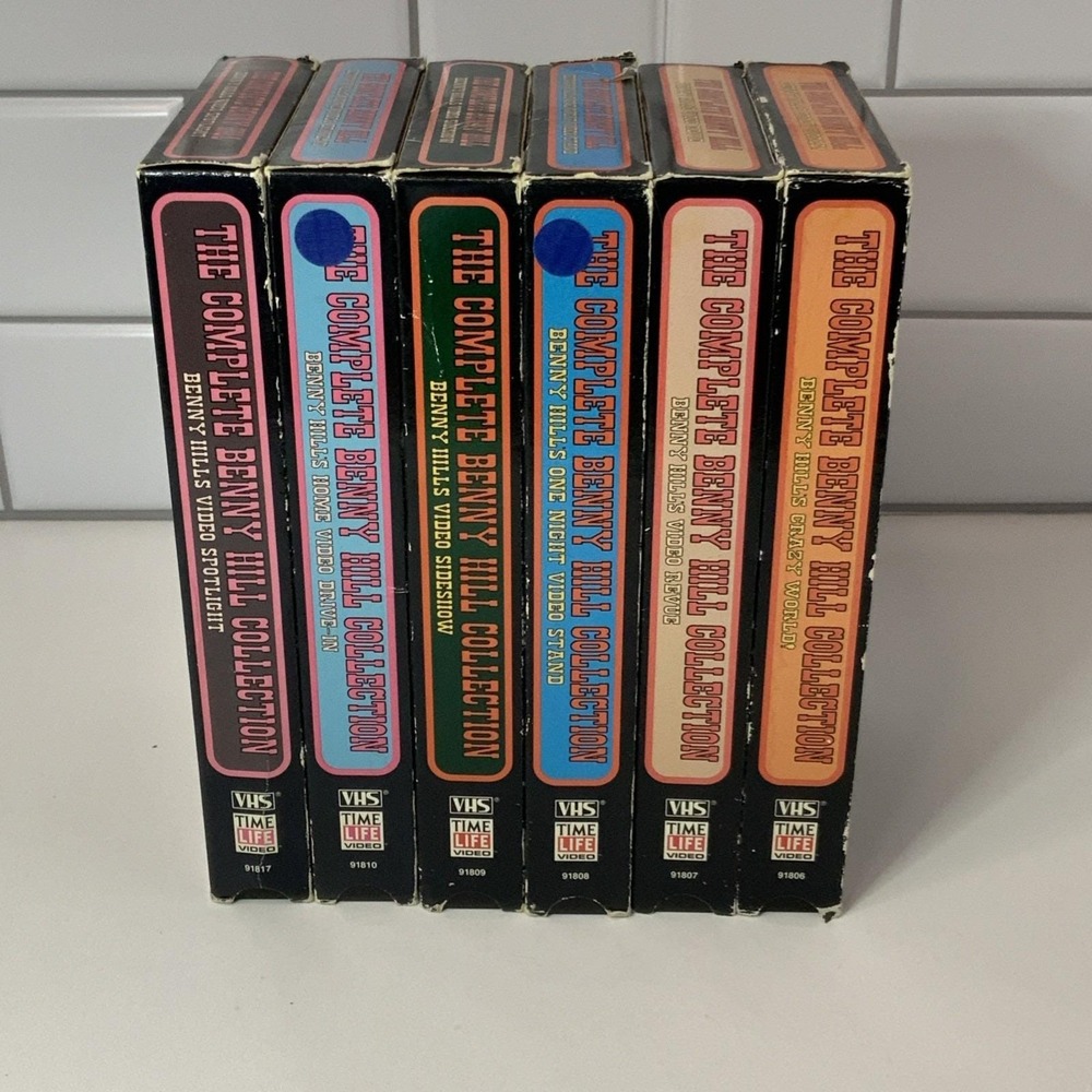 Vintage Time Life The Complete Benny Hill Collection VHS Lot Black 6 Pack - Picture 4 of 5